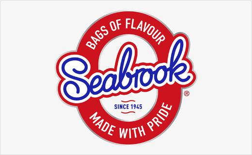 Seabrook logo featuring the phrase 'Bags of Flavour' and 'Made with Pride' with the established date of 1945.